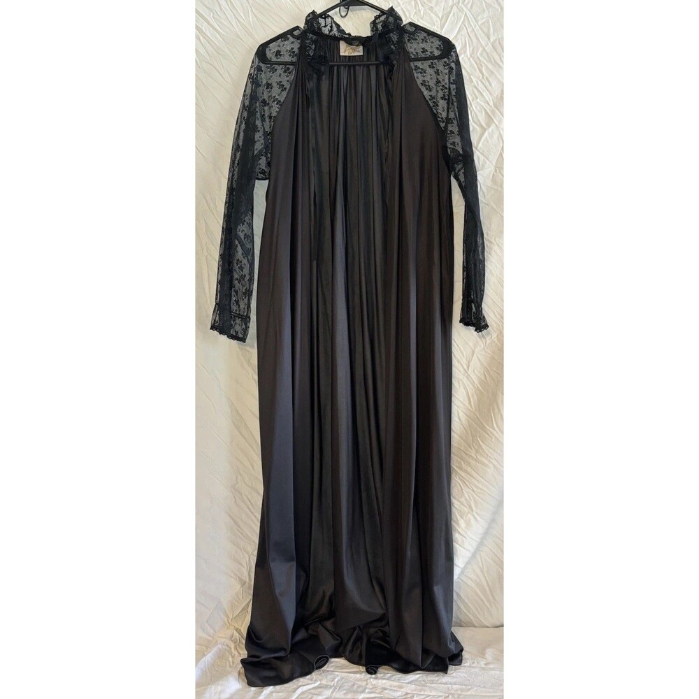 Jolie Two Sheer Lace Long Sleeve Duster Cover M Whimsy Goth Ethereal‎ Romantic